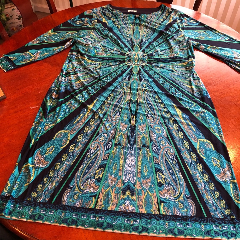 Very pretty multi colored Chico’s dress